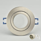 GU10 MR16 IP44 Recessed Ceiling Spotlight Mount Frame D83mm 68mm Cutout White Black Nickel