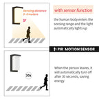 IP66 LED Outdoor Wall Light 16W 30W Radar Motion Sensor AC 85-265V Porch Garden Balcony