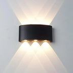 Modern LED Wall Sconce Up Down 6 Sizes Black White 3000K 6500K Waterproof AC 85-265V