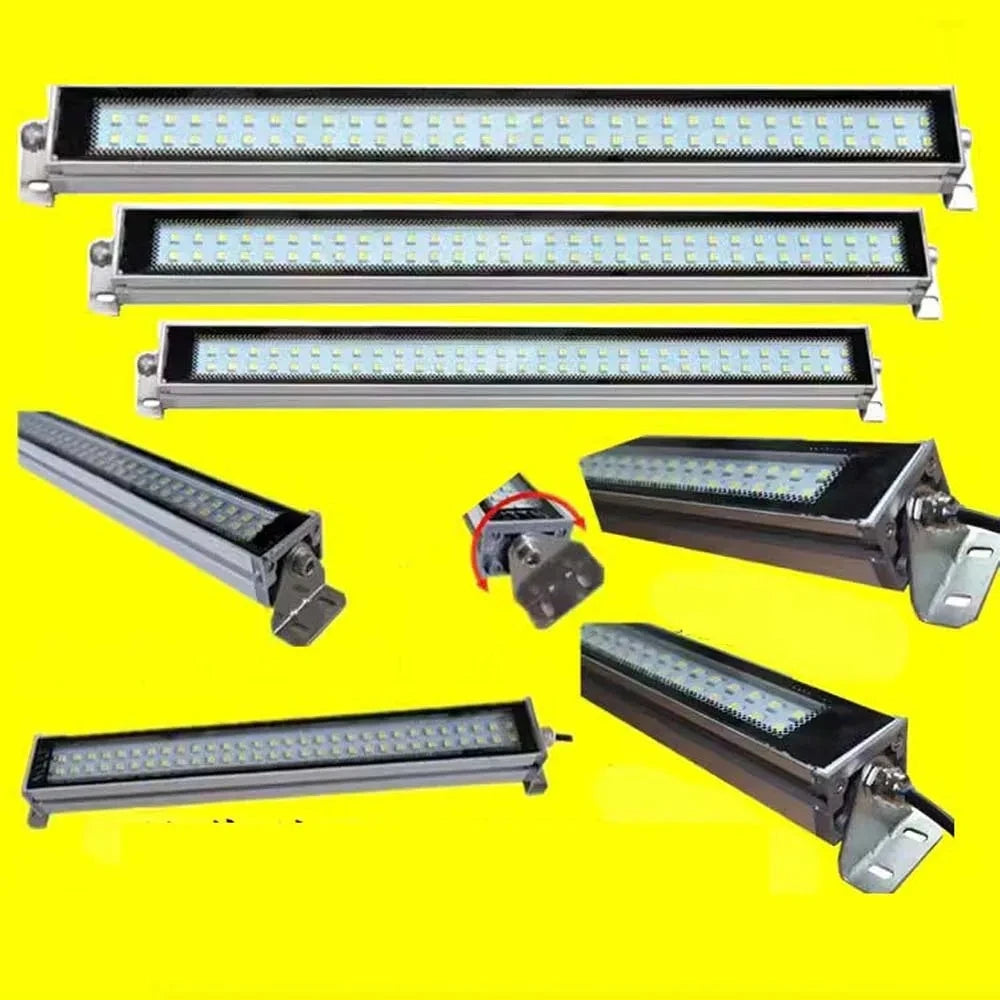 LED Flood Light IP67 Black Shell AC 110-220V DC 24-36V Outdoor Wall Garden Spotlight
