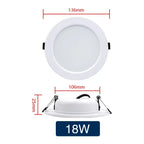 LED Recessed Downlight 5W 9W 12W 15W 18W Epistar 120 Degree AC 110V 220V or DC 12V 24V Warm White Cool White White Aluminum Spring Buckle Indoor Ceiling Spot