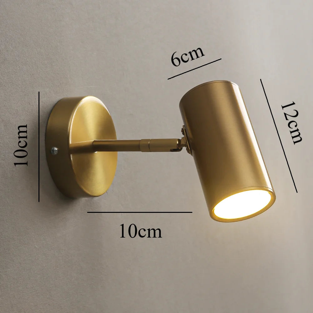 Modern Iron Acrylic LED Wall Lamp E26 Single Head Plated Up and Down AC 90-260V Bedroom Living Room Foyer