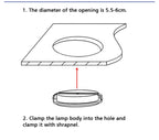 Slim IP65 12V LED Recessed Spotlight Cabinet Light