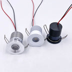 2W 3W DC 12V 24V Mini LED Recessed Spotlight IP65 PWM Dimmable 27mm Cutout 30° 60° 3-Color