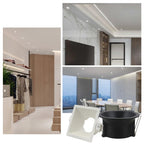 GU10 MR16 GU5.3 Recessed Spotlight Frame Splash-Proof 86mm Spring Clips Bathroom Wet Room
