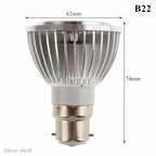 PAR20 COB LED Spotlight 3W 5W 7W E27 GU10 B22 E14 CRI 72+ 120° AC 85-265V Black Silver