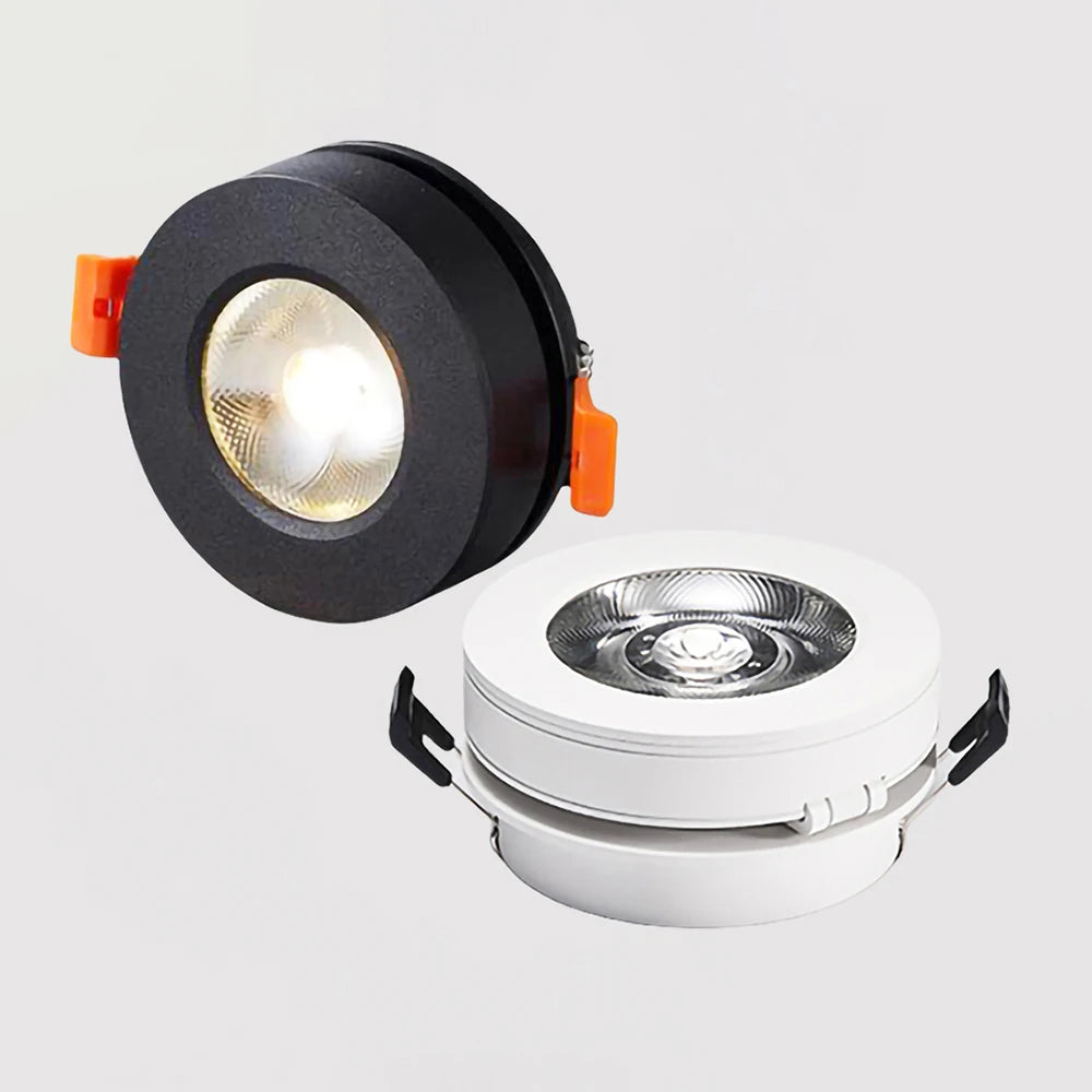 Dimmable 360-Degree Rotatable COB LED Recessed Downlight 5W 7W 9W 12W 15W 18W 24-Degree