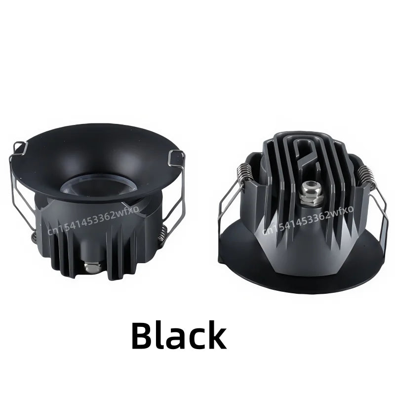 IP65 Waterproof COB LED Recessed Downlight 5W-35W 24° CRI 85+ 85-265V Bathroom Kitchen
