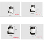 Mini Anti-Glare COB LED Downlight 3W-18W CRI 90+ 95-110lm/W 24° 38° Dimmable AC 85-265V