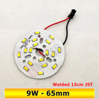 10-Pack SMD5730 LED Lamp Board 3W-24W JST Pre-Welded Connector 32-100mm Warm Natural Cool