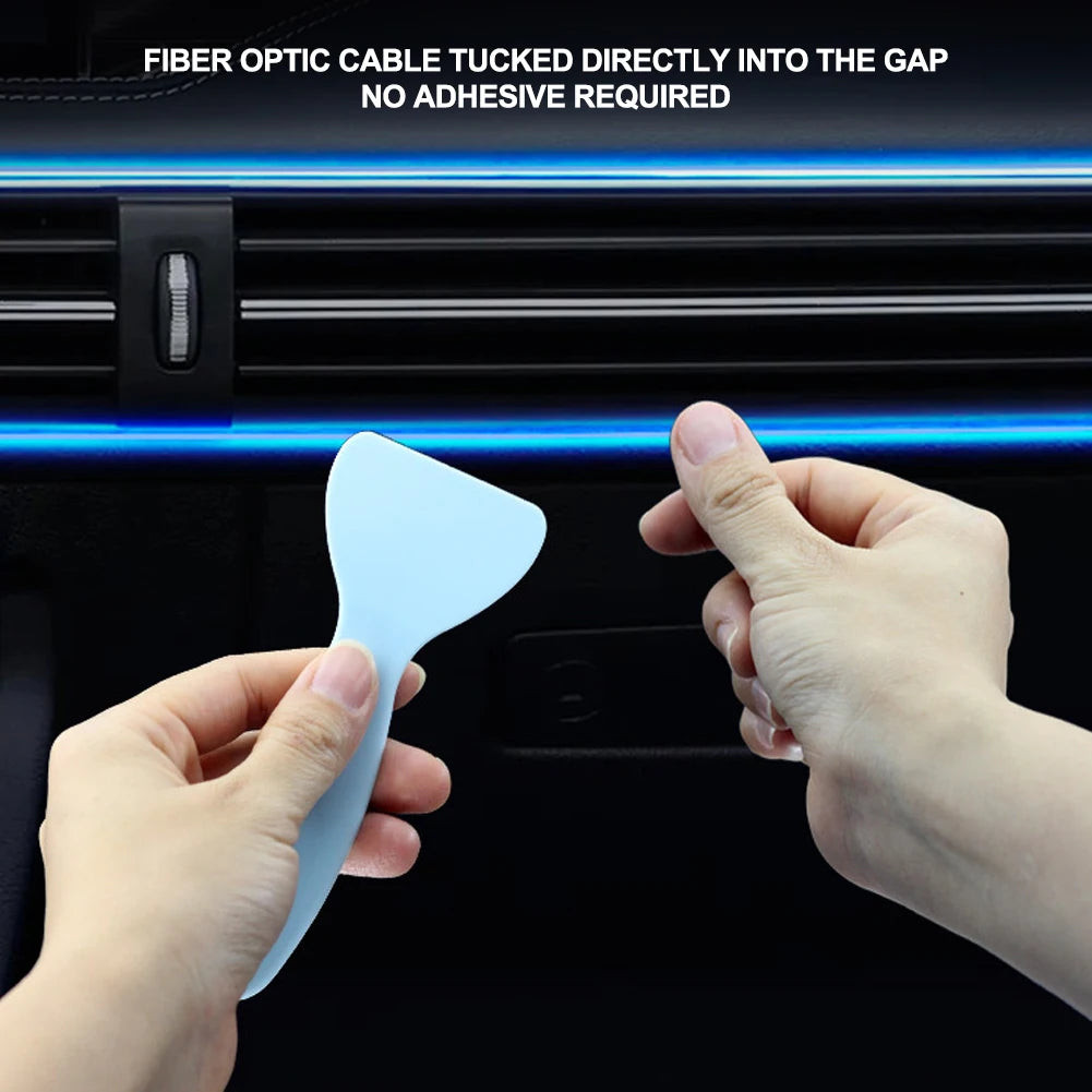 USB RGB LED Car Interior Atmosphere Light Strip 2M 3M APP and Button Control 360 Degree Flexible Neon Ambient Lamp