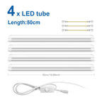 25W T8 LED Tube 50cm SMD2835 120° CRI 80+ AC 85-265V Warm Neutral Cool White Aluminum