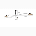 3-Arm Tripod LED Floor Lamp E26 Art Deco Iron Copper Bronze Remote Control Dimmable AC 90-260V Adjustable Spider Standing Lamp Bedroom Living Room