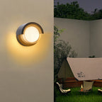IP65 LED Outdoor Wall Lamp 5W 6W AC 85-265V 5.78 x 3.93 x 3.14 inch ABS Moisture Resistant Contemporary Porch Balcony Garden Black