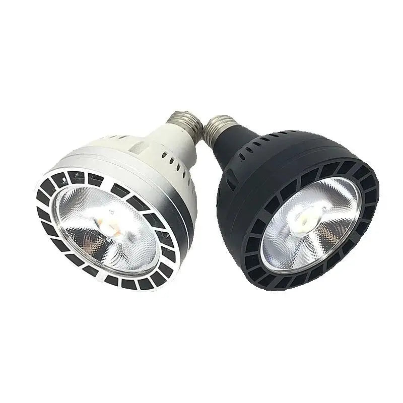 PAR30 COB LED Spotlight 35W E26 E27 3500-4200lm CRI 80+ 24° AC 110-240V 3-Color