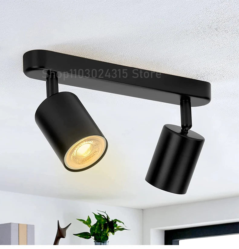 GU10 Surface Mounted LED Ceiling Spotlight 7W 12W Clothing Store Accent Lamp AC 90-260V