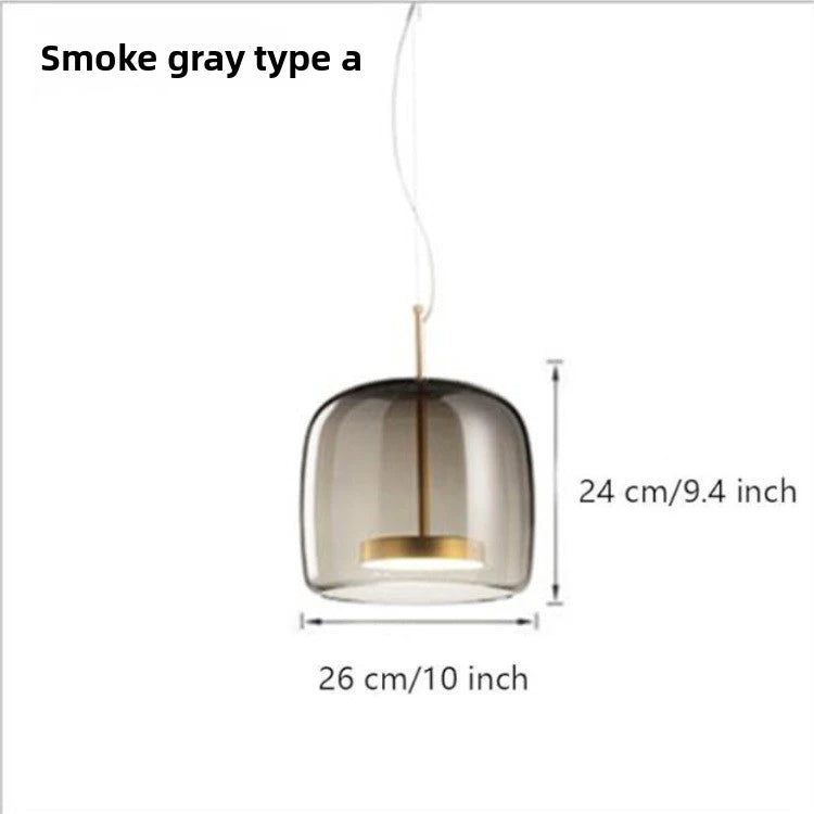 Modern Glass Pendant Light E26 E27 Iron Knob Switch AC 90-260V 5-10m² Hotel Bar Bedroom
