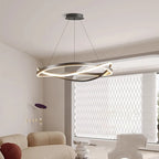 Modern Circular LED Ring Pendant Chandelier 60cm 80cm 100cm 72-144W Dimmable AC 90-265V