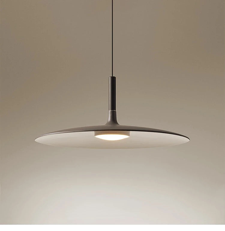 Modern Nordic Round LED Pendant Light Aluminum White Black Gray Yellow AC 85-265V