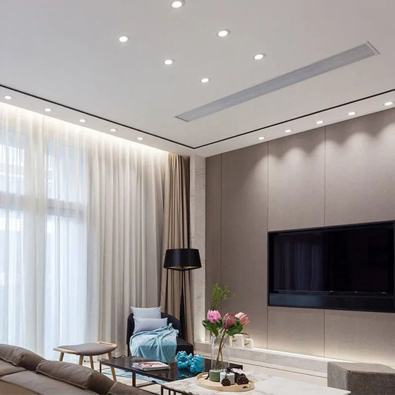 DC 12V LED Recessed Ceiling Downlight 3W 5W 7W 9W 12W 18W CRI 85+ White Black 120-Degree