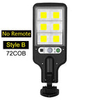 BALDR COB Solar LED Wall Light 1500lm 270° PIR 3-Mode Remote IP65 2200mAh 227x84mm