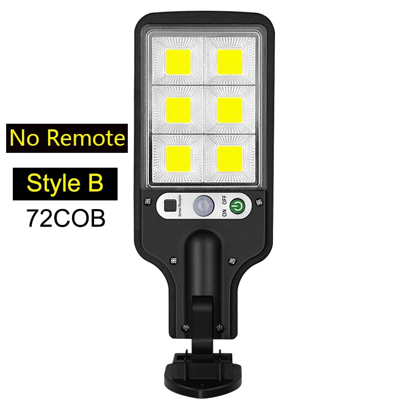 BALDR COB Solar LED Wall Light 1500lm 270° PIR 3-Mode Remote IP65 2200mAh 227x84mm