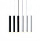 LED Pendant Light Cylindrical Long Tube Lamps Dimmable for Kitchen Dining Bedroom Bar Decoration LED ceiling Hanging Chandelier