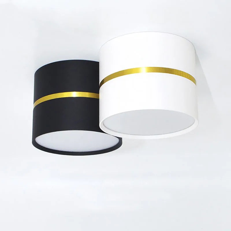 Dimmable Surface-Mounted LED Downlight 5W-15W CRI 85+ 90-110lm/W 120° AC 90-260V Black White
