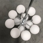 Modern Frosted Glass G9 Chandelier Black Brass Chrome Iron Aluminum AC 110-220V Pendant