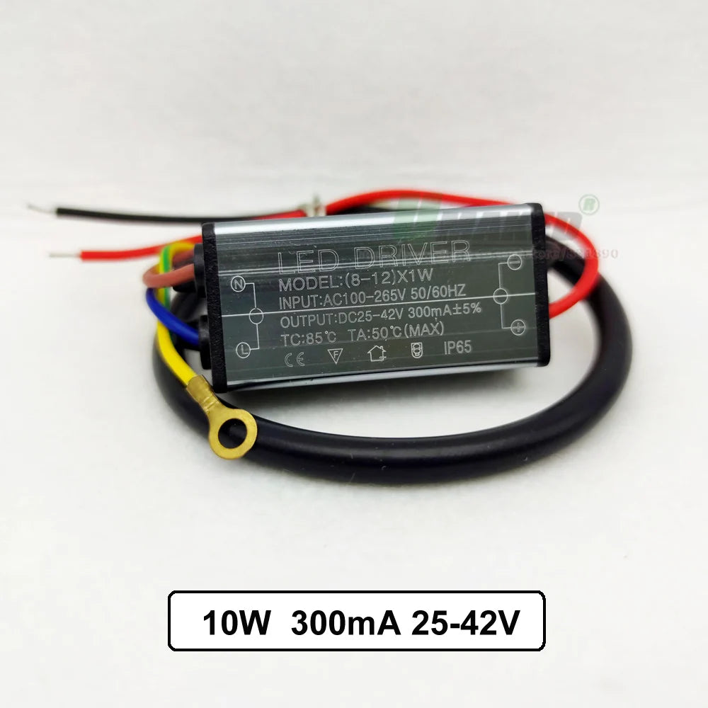 IP65 Waterproof LED Driver 10W 20W 30W 50W 60W 70W 80W 100W AC 85-265V DC 6-175V Floodlight