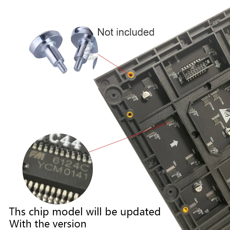 P2.5 128x64 Indoor Full-Color LED Module 320x160mm SMD2121 1/32 Scan ≥1920Hz HUB75 600nit