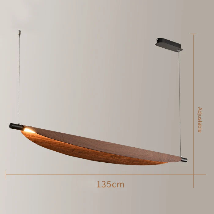 Japanese Wabi-Sabi LED Pendant Chandelier Wood Grain Iron E26 AC 90-260V Living Room Kitchen Bar
