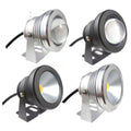 10W IP67 LED Underwater Pool Spotlight RGB White Warm White AC 85-265V DC 12V 60°/120°