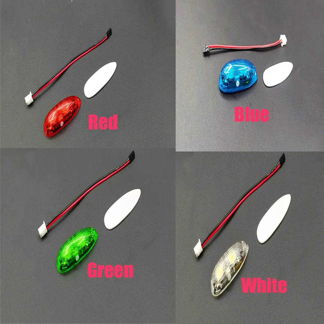ZMR RC Navigation LED Light 4 Modes Rechargeable Li-Po 85mAh 5g 47mm Airplane Drone