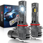 KaTur H1 H3 H4 H7 H8 H11 9005 9012 LED Headlight Bulb 6500K 360° Plug-Play 12V 2 Pack
