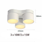 90° Fold 350° Rotate Dimmable COB LED Ceiling Downlight 10W 15W CRI 90+ AC 85-265V Black