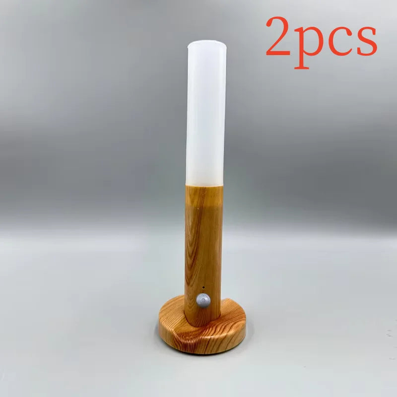 USB Rechargeable Motion Sensor LED Night Light Magnetic Mount Wardrobe Cabinet Lamp
