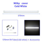 T8 LED Tube 20W 57cm 270-Degree V-Shape Epistar SMD2835 Clear Milky 110-220V Warm Cool White