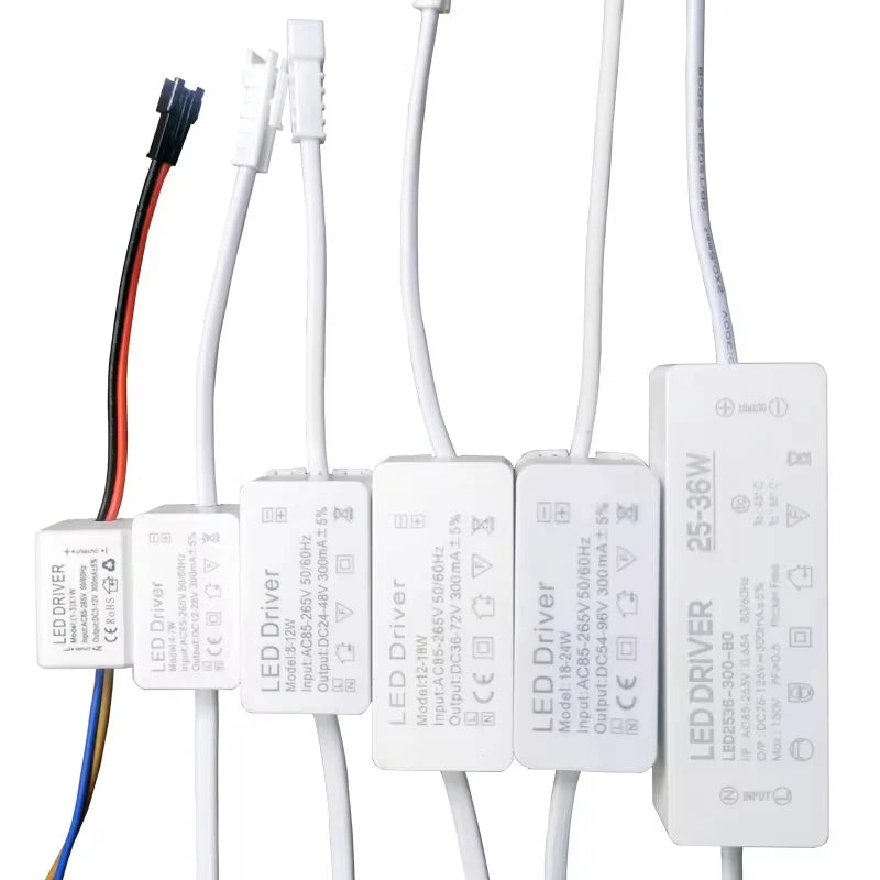 Constant Current LED Driver 300mA 350mA 1-3W to 25-36W AC 85-265V OVP Overload Protection
