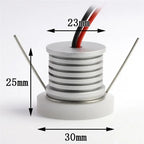 IP65 LED Recessed Step Light 1W DC 12V 180 Degree Aluminum Warm White 3000K Cool White 6000K Outdoor Garden Staircase Deck Underground Lamp