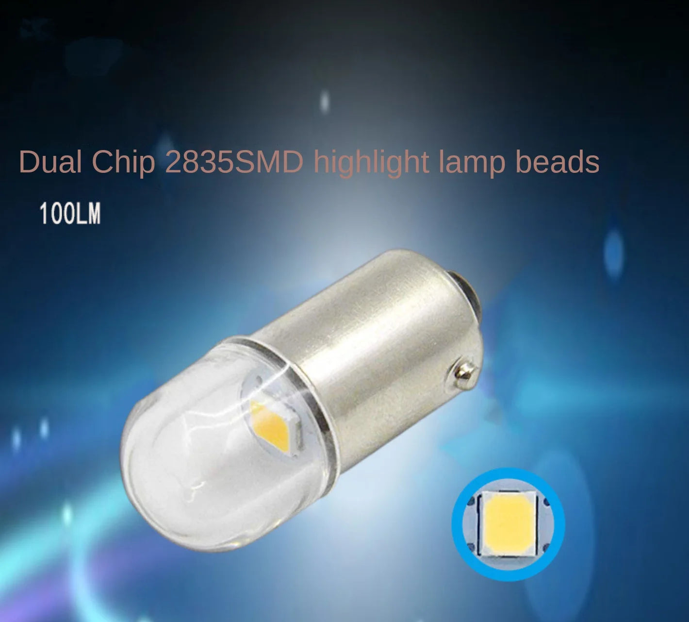 BA9S BAX9S BAY9S LED Indicator Bulb 0.5W 1.2W 6V 12V 24V SMD 2835 100lm 25x10mm Warm White Natural White Cool White Red Green Blue Gold 10 Pack