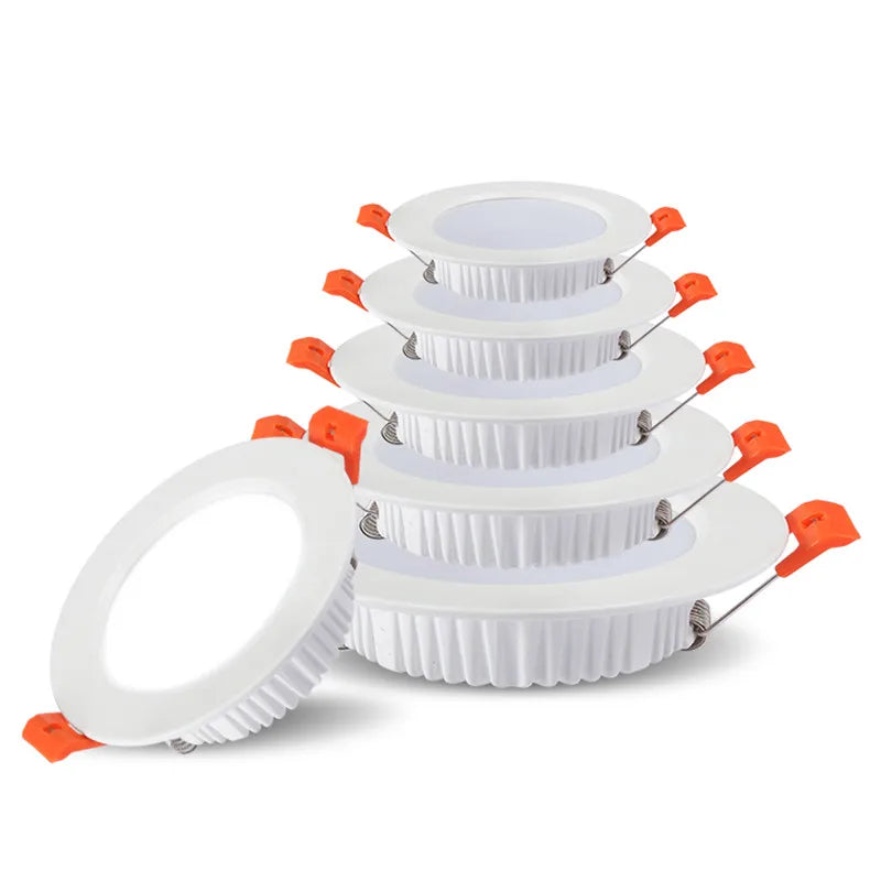 LED Recessed Ceiling Downlight 5W 9W 12W 15W 18W 24W 30W 36W 100lm/W AC110-240V