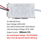 Isolated Constant Current LED Driver 280-300mA 1-3W to 25-36W AC 85-265V Aishi IC OVP