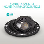Dimmable COB LED Recessed Downlight 360 Degree Rotating 5W 7W 9W 12W Aluminum Knob Switch AC 85-265V Indoor Ceiling Spot