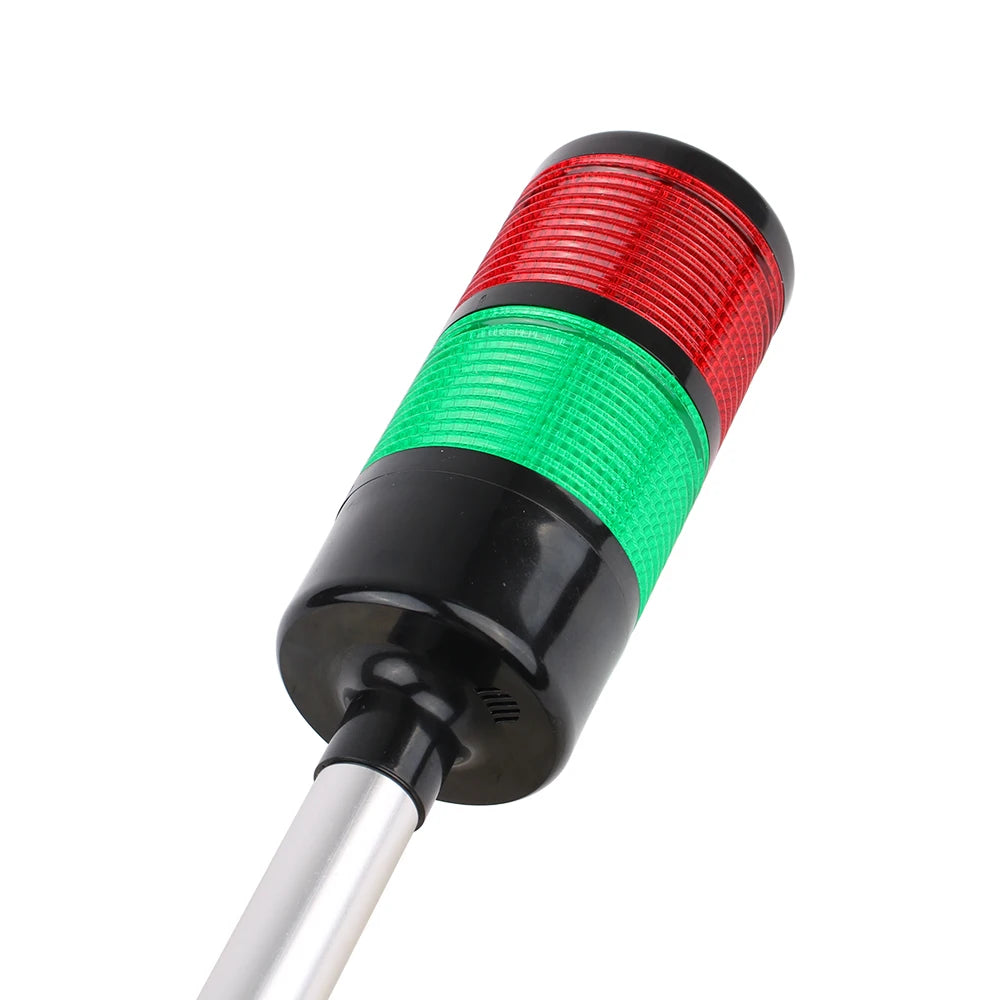 LED Stack Warning Light CNC Machine Industrial Tower Lamp AC 110-220V DC 12-24V Steady Flash