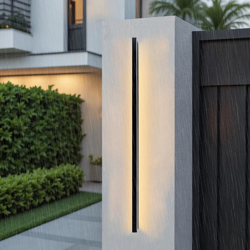 IP65 LED Outdoor Linear Wall Light 12W 22W 32W 40W 48W Warm White Neutral White AC 85-265V Garden Porch Hotel Decorative Wall Lamp