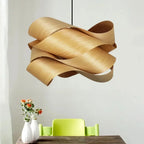 Southeast Asian Handmade Bamboo Wood LED Pendant Light E26 60W Max D45cm Adjustable Cord AC 110-240V Bedroom Dining Room Hotel