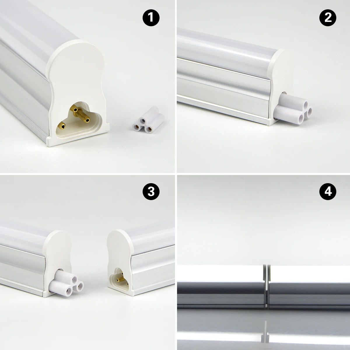 LED T5 T8 Tube Light 6W 8W 10W 12W 30cm 60cm SMD2835 No Adapter CRI 80+ 85-265V