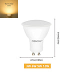 GU10 LED Spotlight Bulb 3W 6W 9W 12W SMD2835 AC 175-265V Non-Dimmable 4-10 Pack