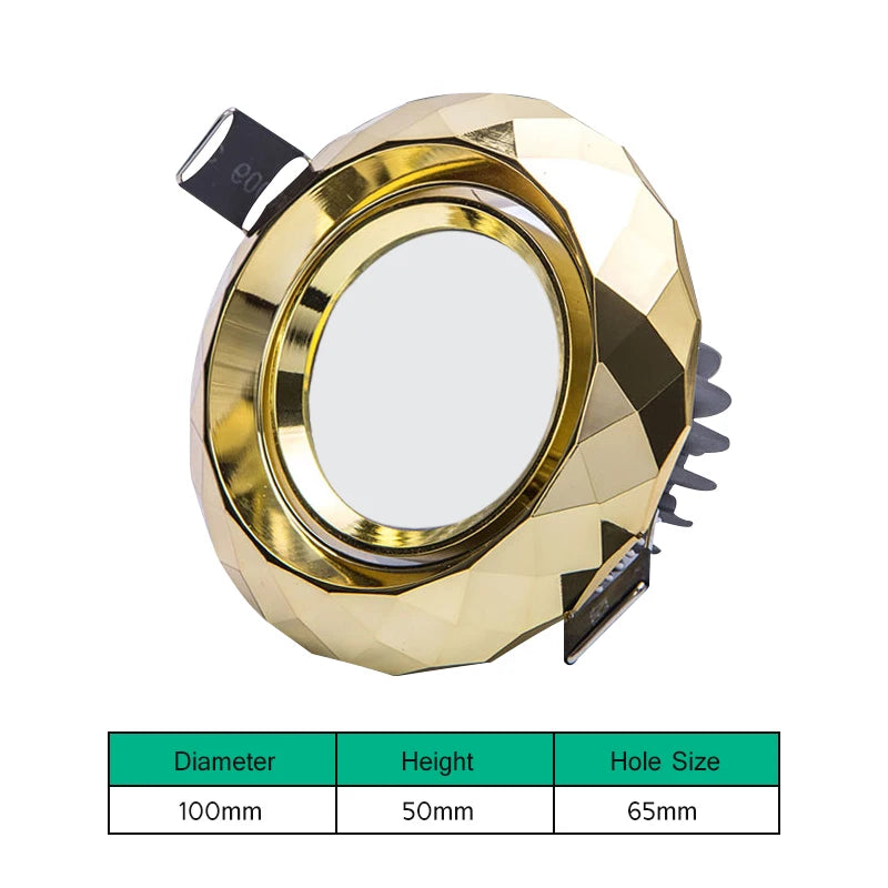 LED Recessed Downlight 5W 7W Aluminum Epistar COB 60 Degree CRI 80 100 to 110 lm/W Dimmable Driver Included AC 85-265V Ceiling Spot